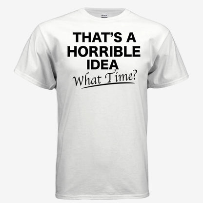 Sorry I Have No Filter graphic printed on a white unisex t-shirt, front view